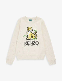 Kenzo Graphic-print Cotton-blend Sweatshirt