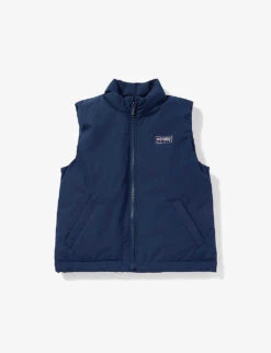 Kenzo Logo-print Funnel-neck Shell-down Gilet 4-12 Years