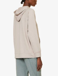 Vuori Halo Relaxed-fit Recycled-polyester-blend Hoody -Selfridges Store R04167655 OYSTERHEATHER ALT03