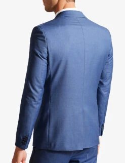 Ted Baker Camdejs Slim-fit Single-breasted Wool Suit Jacket -Selfridges Store R04168279 BLUE ALT03