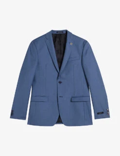 Ted Baker Camdejs Slim-fit Single-breasted Wool Suit Jacket