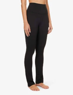 Lululemon Align Flared-leg High-rise Stretch-woven Leggings -Selfridges Store R04168449 BLACK ALT02