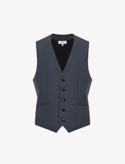 Reiss Fine Darted Slim-fit Wool Waistcoat