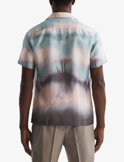 Reiss Riley Abstract-print Regular-fit Woven Shirt 7 Reiss Riley Abstract-print Regular-fit Woven Shirt -Selfridges Store R04169101 BLUEMULTI ALT03