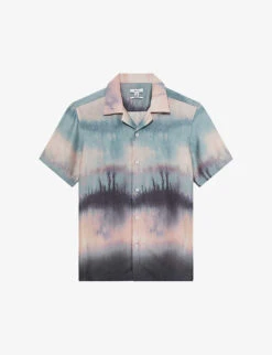 Reiss Riley Abstract-print Regular-fit Woven Shirt