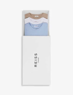 Reiss Bless Pack-of-three Cotton T-shirts