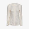 Reiss Robyn Rhinestone-embellished Woven Blouse