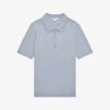 Reiss Maxwell Half-zip Merino-wool Polo Top