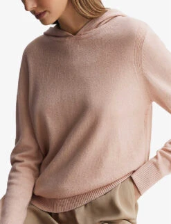 Reiss Agnes Relaxed-fit Wool-blend Hoody 7 Reiss Agnes Relaxed-fit Wool-blend Hoody -Selfridges Store R04169304 NEUTRAL ALT02