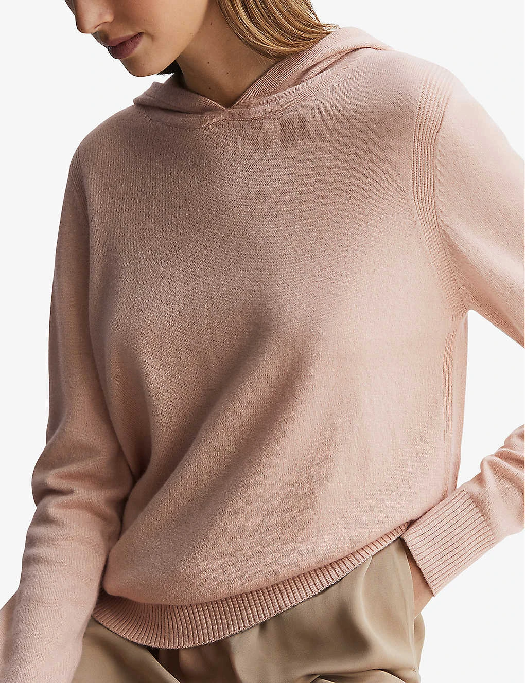 Reiss Agnes Relaxed-fit Wool-blend Hoody 3 Reiss Agnes Relaxed-fit Wool-blend Hoody - Image 3