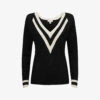 Reiss Matilda V-neck Knitted Jumper