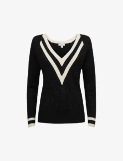 Reiss Matilda V-neck Knitted Jumper