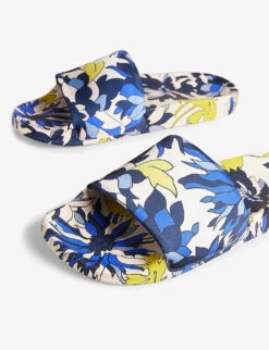 Ted Baker Anniti Floral-print Satin Sliders -Selfridges Store R04169628 NAVY ALT02
