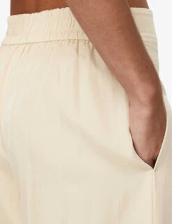 Joseph Thurlow Wide-leg Mid-rise Silk And Cotton-blend Trousers -Selfridges Store R04169962 ALABASTER ALT03