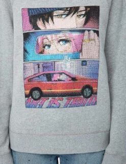 Zadig & Voltaire Upper Moon Graphic-print Cotton-blend Jumper -Selfridges Store R04171161 GRISCHINE ALT04