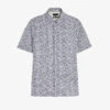 Ted Baker Laghy Short-sleeve Regular-fit Woven-blend Shirt