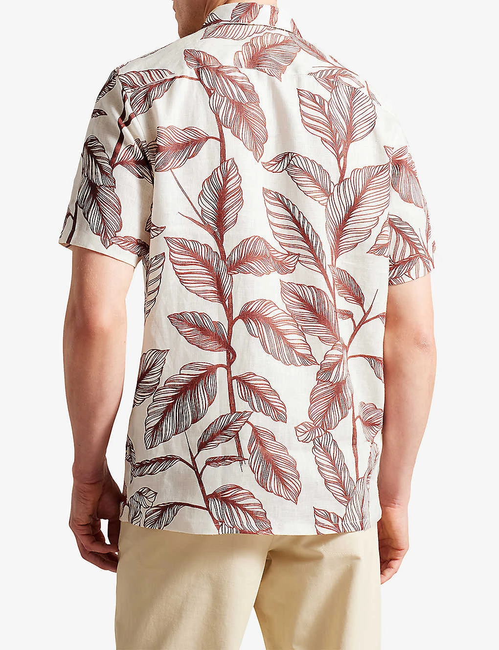 Ted Baker Tagus Short-sleeve Regular-fit Linen Shirt 4 Ted Baker Tagus Short-sleeve Regular-fit Linen Shirt - Image 4