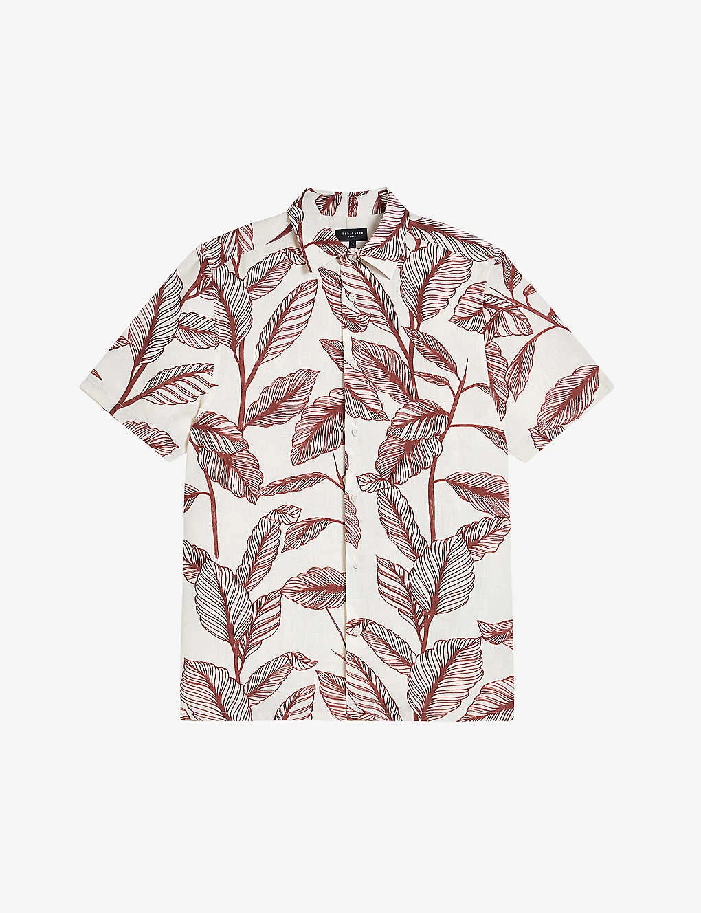 Ted Baker Tagus Short-sleeve Regular-fit Linen Shirt 1 Ted Baker Tagus Short-sleeve Regular-fit Linen Shirt