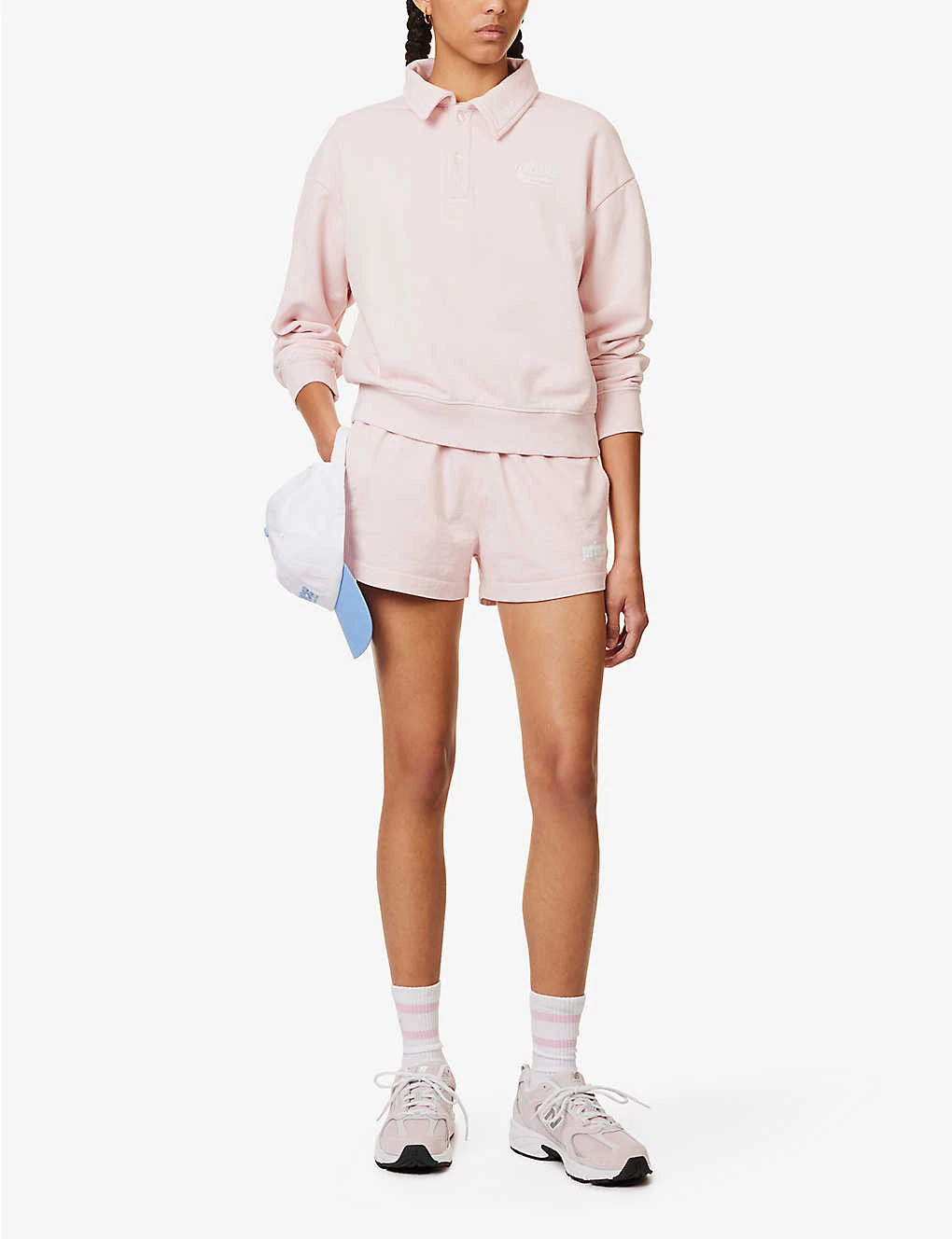 Sporty & Rich X Prince Brand-embroidered Cotton-jersey Polo Shirt 2 Sporty & Rich X Prince Brand-embroidered Cotton-jersey Polo Shirt - Image 2