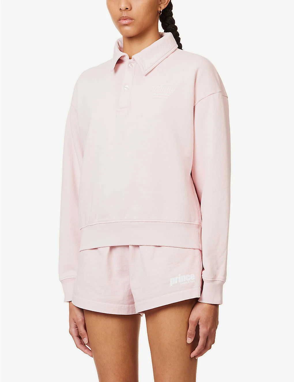 Sporty & Rich X Prince Brand-embroidered Cotton-jersey Polo Shirt 3 Sporty & Rich X Prince Brand-embroidered Cotton-jersey Polo Shirt - Image 3