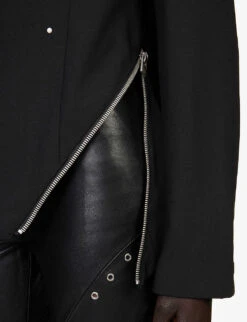 Lucent Zip-detail Recycled Polyester-blend Blazer -Selfridges Store R04174795 BLACK ALT04