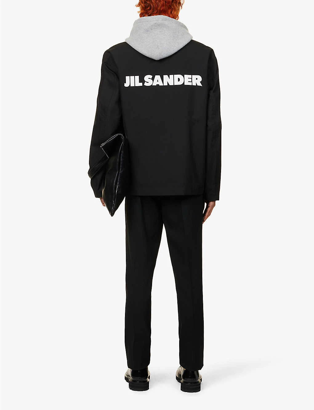 Jil Sander Brand-typography Slip-pocket Relaxed-fit Cotton Jacket 2 Jil Sander Brand-typography Slip-pocket Relaxed-fit Cotton Jacket - Image 2