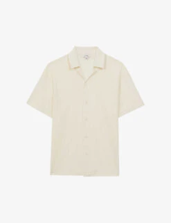 Reiss Darcy Textured Stretch-woven Shirt