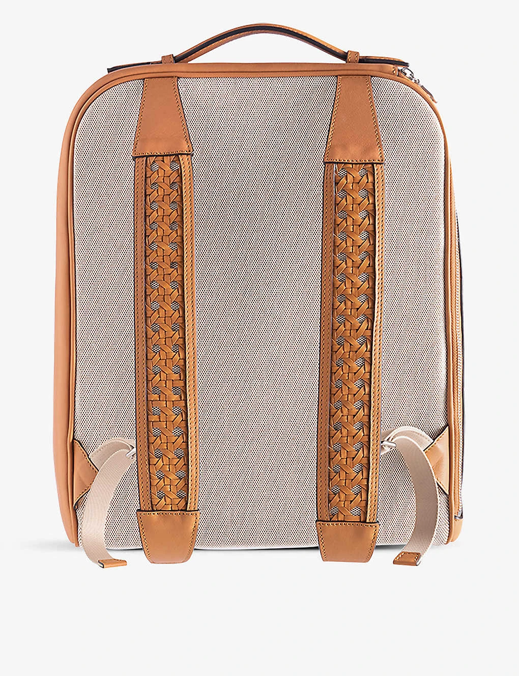 Cristallo Maxi Canvas And Leather Backpack 38cm 4 Cristallo Maxi Canvas And Leather Backpack 38cm - Image 4