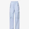 Dion Lee Wide-leg Mid-rise Cotton Cargo Trousers