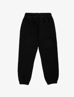 Logo-print Tapered-leg Cotton-jersey Jogging Bottoms 4-12 Years -Selfridges Store R04182554 BLACKWHIT ALT02