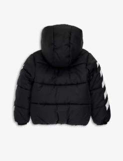 Striped Quilted Shell Hooded Jacket 8-12 Years -Selfridges Store R04182559 BLACKWHITE ALT02