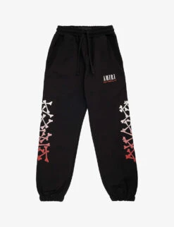 Amiri Bones And Logo-print Cotton-jersey Jogging Bottoms 4-12 Years