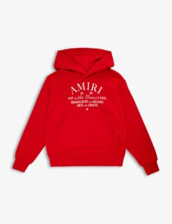 Amiri Arts District Logo Text-print Cotton-jersey Hoody 4-12 Years