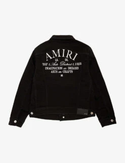 Amiri Art District Stretch-denim Jacket 4-12 Years 5 Amiri Art District Stretch-denim Jacket 4-12 Years -Selfridges Store R04183366 BLACK ALT02