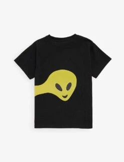 Molo Raveno Smiley Face-print Organic Cotton-jersey T-shirt 6-10 Years -Selfridges Store R04184118 CONNECTEDSMILE ALT02