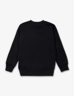 Molo Smiley-motif Cotton-blend Sweatshirt 4-10 Years -Selfridges Store R04184122 BLACK ALT02