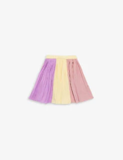 Molo Bess Pleated Crepe Skirt 3-12 Years -Selfridges Store R04184127 PALESUN ALT02