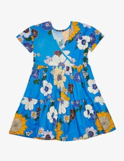 Molo Chilla Floral-print Organic-cotton Dress 3-12 Years -Selfridges Store R04184129 FLORALRETRO ALT02