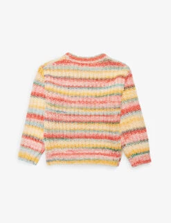 Molo Gaylen Horizontal-stripe Knitted Jumper 3-12 Years -Selfridges Store R04184138 MULTIYARN ALT02