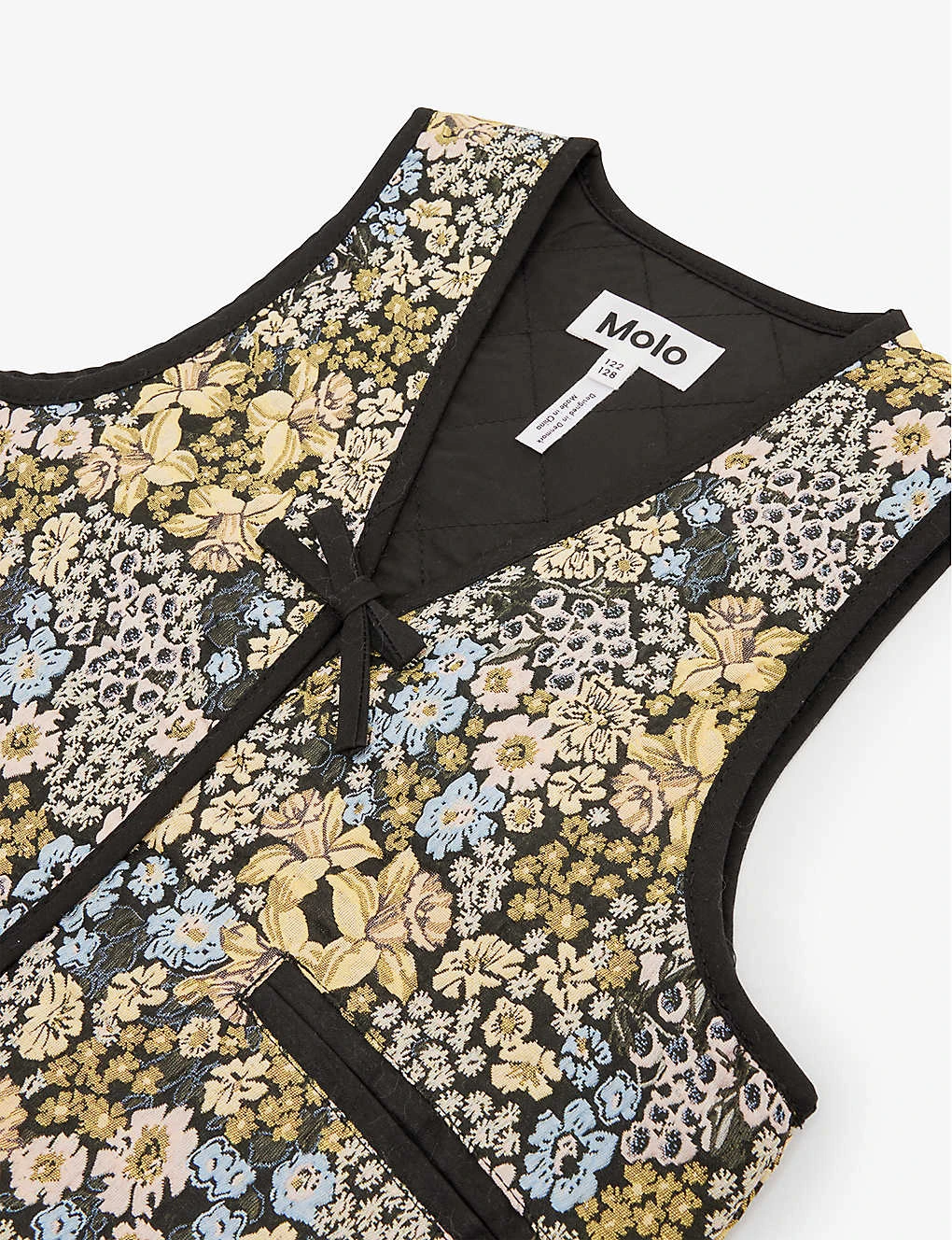 Molo Hilma Floral-embroidered Woven Gilet 3-12 Years 2 Molo Hilma Floral-embroidered Woven Gilet 3-12 Years - Image 2