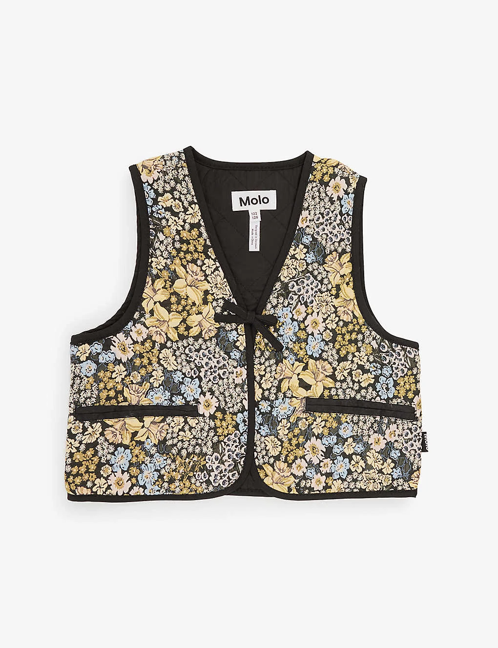 Molo Hilma Floral-embroidered Woven Gilet 3-12 Years 1 Molo Hilma Floral-embroidered Woven Gilet 3-12 Years