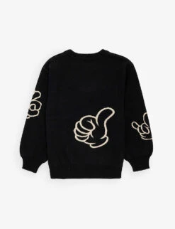 Molo Bello Graphic-print Cotton And Wool-blend Jumper -Selfridges Store R04184142 HANDS ALT02
