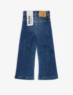 Molo Adina Logo-embellished Organic-denim-blend Jeans 4-12 Years -Selfridges Store R04184146 BLUEVINTAGE ALT02