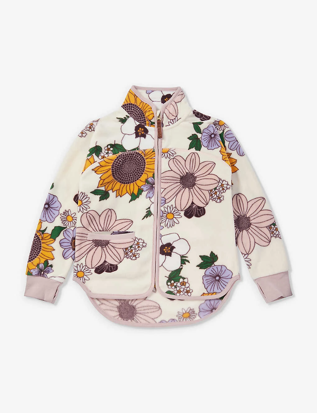 Molo Ulani Floral-print Recycled-polyester Fleece Jacket 2-12 Years 1 Molo Ulani Floral-print Recycled-polyester Fleece Jacket 2-12 Years