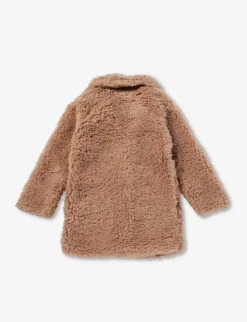 Molo Haili Notch-lapel Faux-fur Jacket 6-12 Years -Selfridges Store R04184151 ROSIESAND ALT02