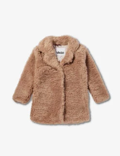 Molo Haili Notch-lapel Faux-fur Jacket 6-12 Years