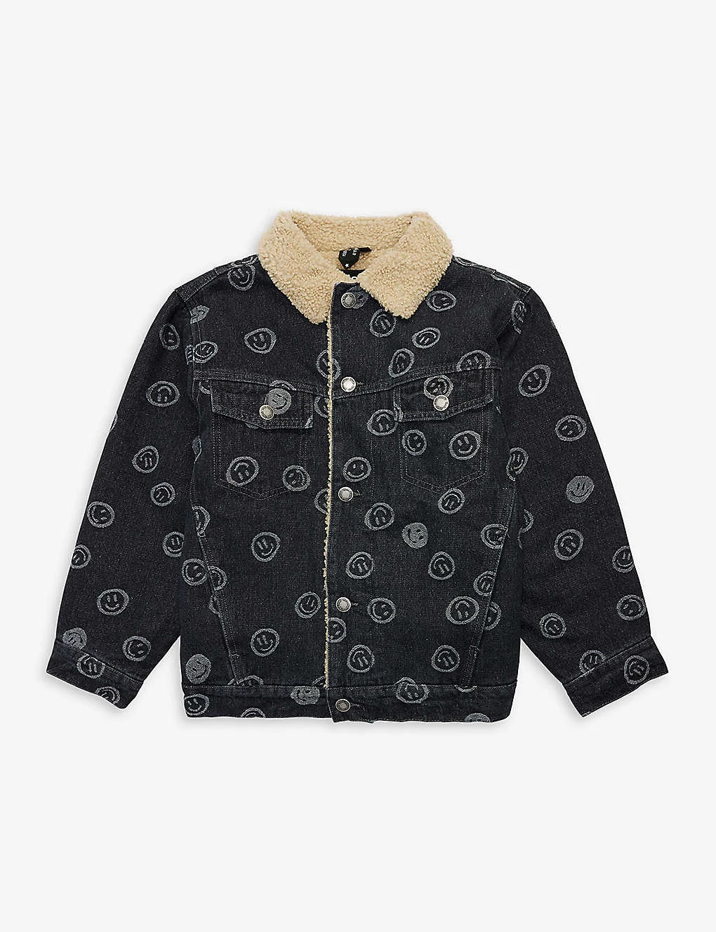 Molo Hiro Graphic-print Denim Jacket 4-10 Years 1 Molo Hiro Graphic-print Denim Jacket 4-10 Years