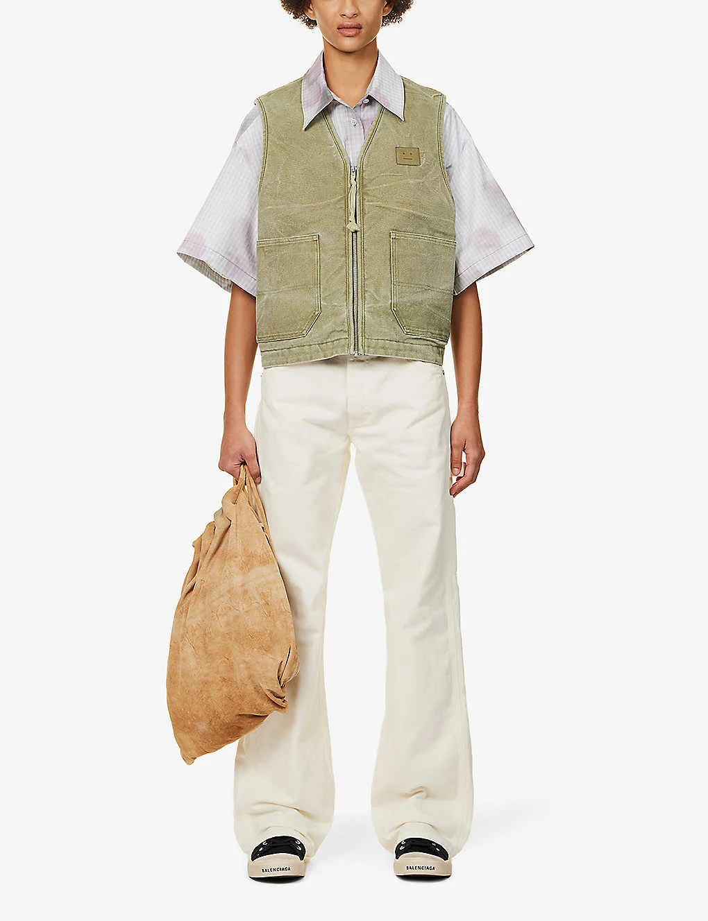 Acne Studios Ohady Face-patch Cotton-canvas Vest 2 Acne Studios Ohady Face-patch Cotton-canvas Vest - Image 2