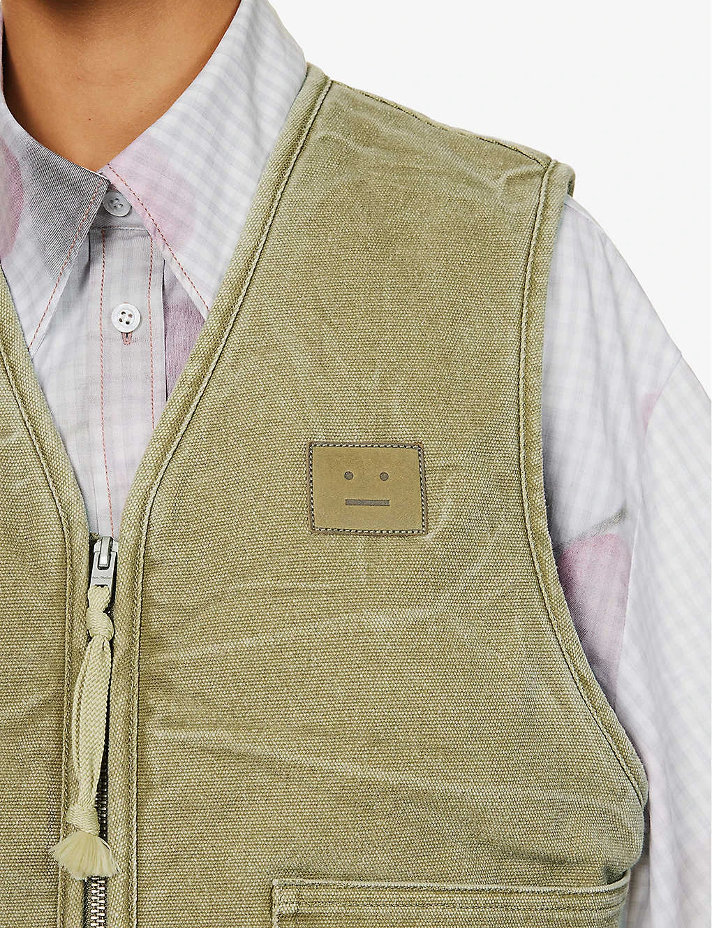 Acne Studios Ohady Face-patch Cotton-canvas Vest 5 Acne Studios Ohady Face-patch Cotton-canvas Vest - Image 5