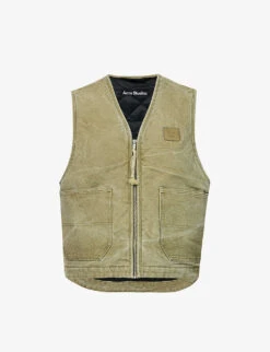 Acne Studios Ohady Face-patch Cotton-canvas Vest